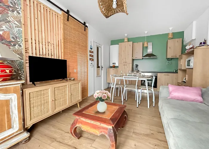 T1 Bis Cosy Avec Terrasse, Parking Et Calme Absolu * Ρουαγιάν